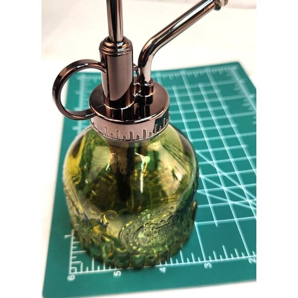 Glass Mister Spray Pickle Olive Green Bottle With Pump works for Plant , Hair, C - Picture 3 of 7